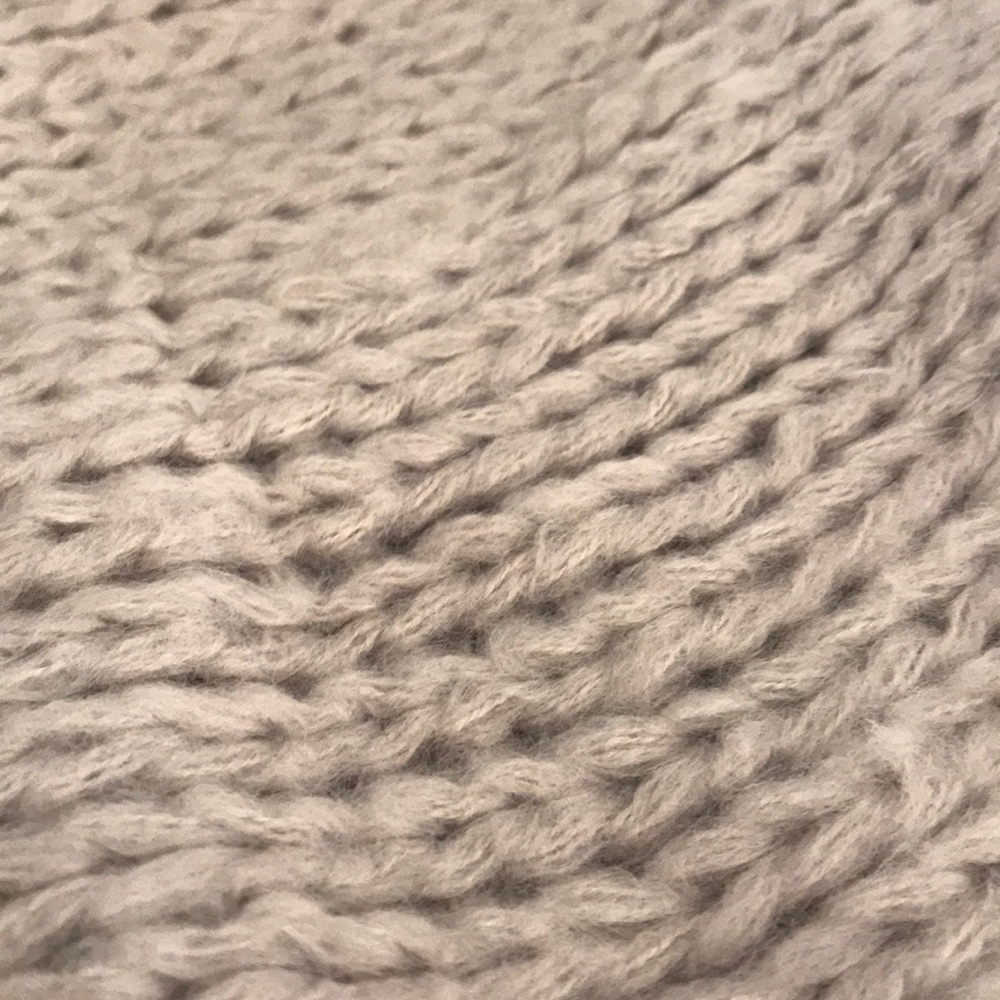 OATMEAL CHUNKY KNIT CARDIGAN - Picture 7 of 7
